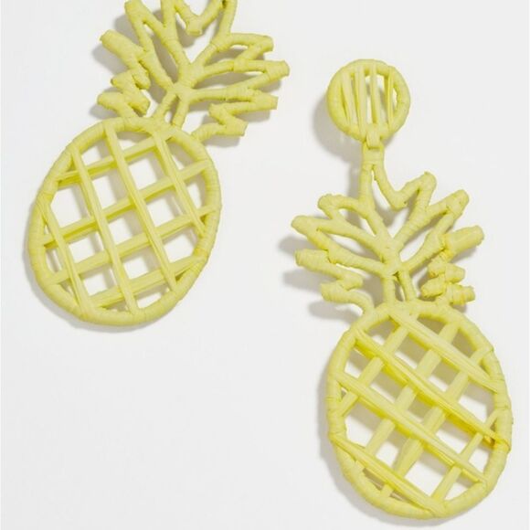 NEW BaubleBar Bermuda Pineapple Drop Earrings - Picture 3 of 7